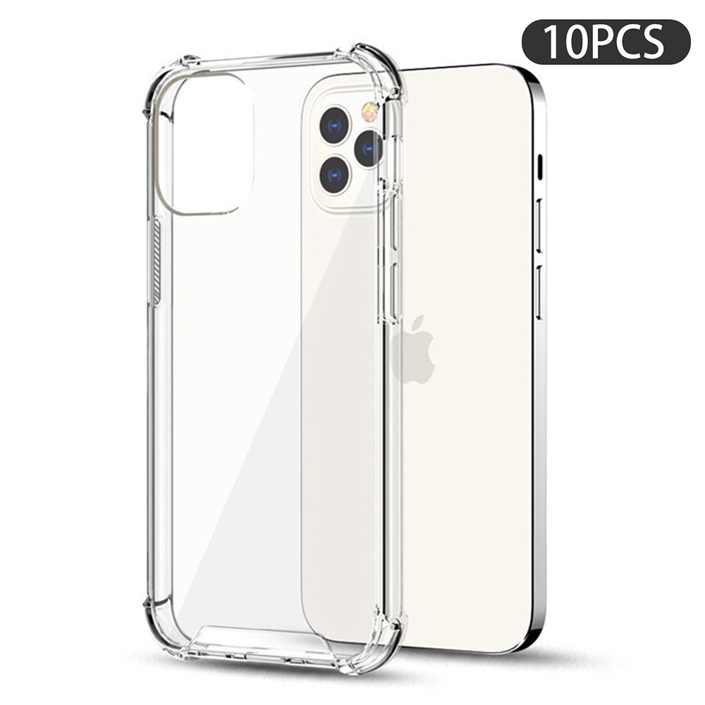 10PCS Slim-Fit 1.5mm Phone Case for iPhone 13 Pro Drop Protection Clear Acrylic+TPU Shell Phone Cover 10PCS Slim-Fit 1.5mm Phone Case for iPhone 13 Pro Drop Protection Clear Acrylic+TPU Shell Phone Cover